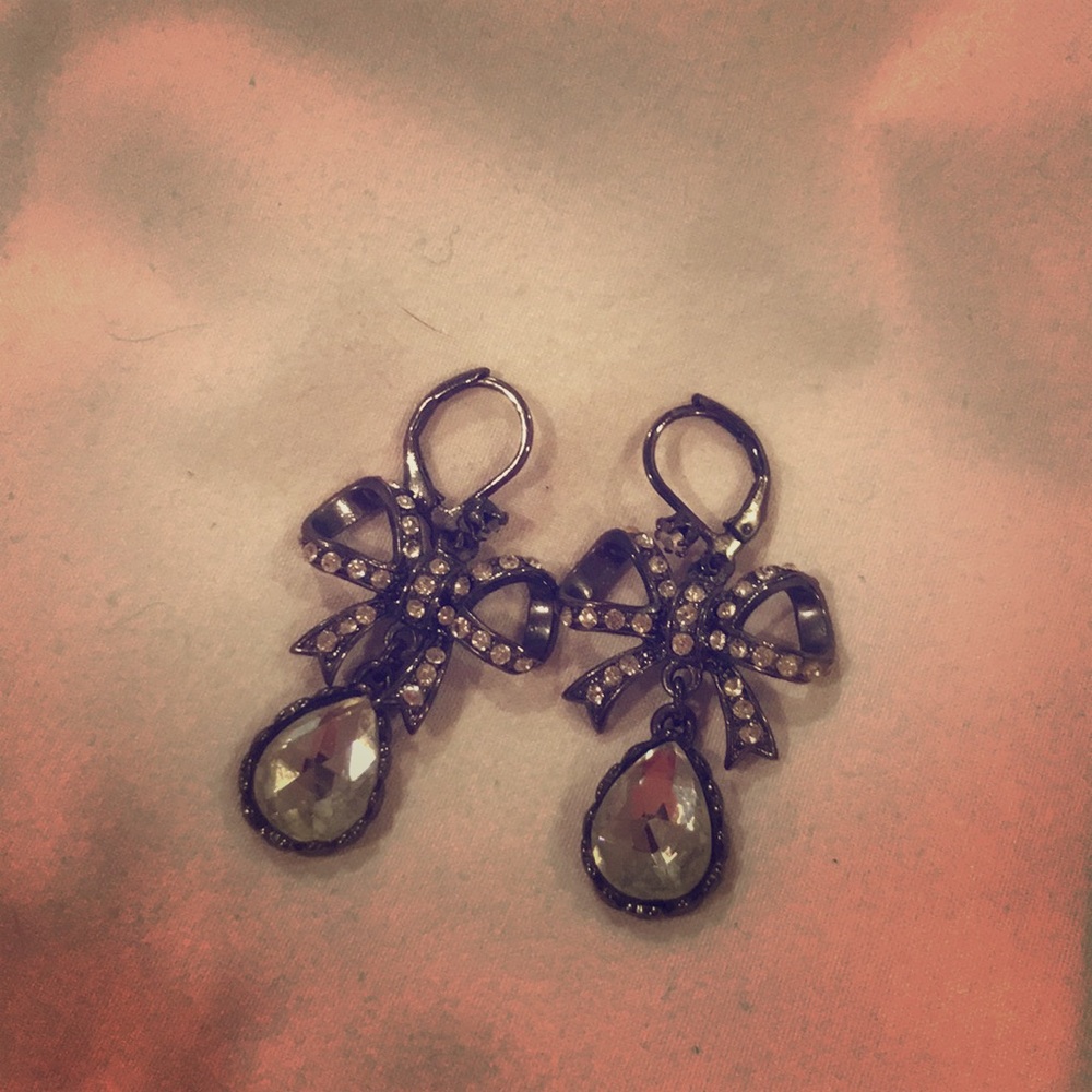 Betsey Johnson Bow Earrings